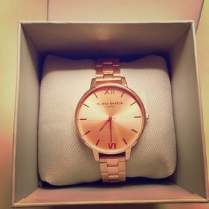 Olivia Burton Big Dial Bracelet Rose Gold Watch